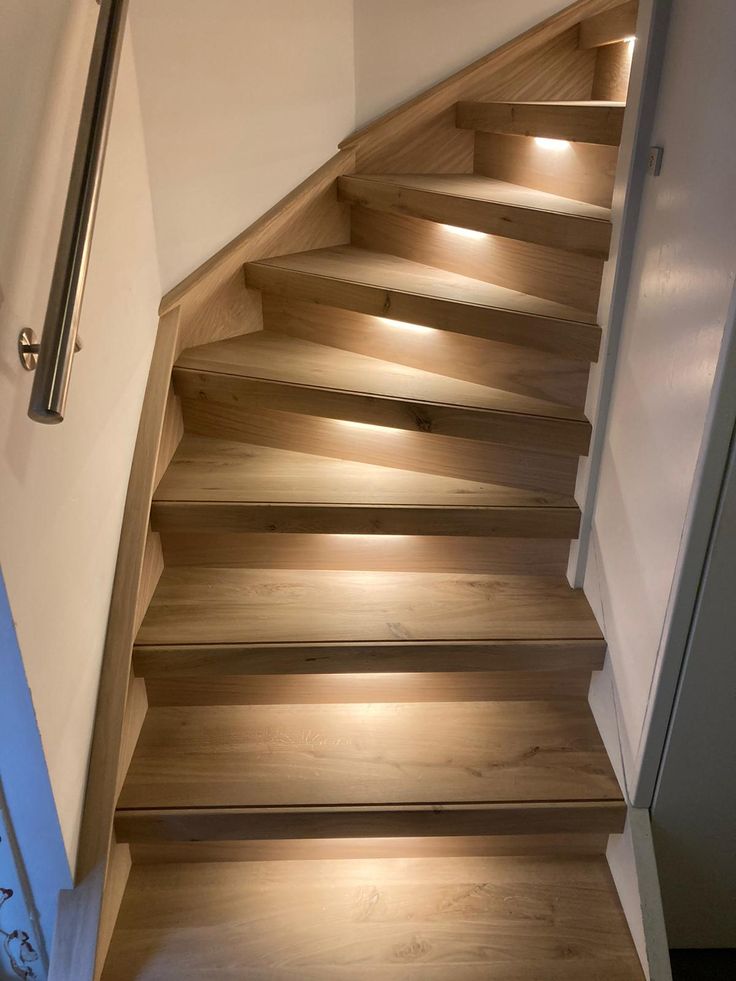 Traprenovatie met ledverlichting